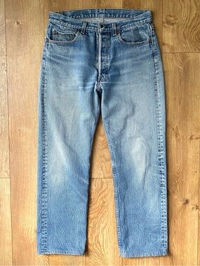 Levis 501 XX Vintage Jeans 80s Blue Faded Denim Straight Made In USA 31 29